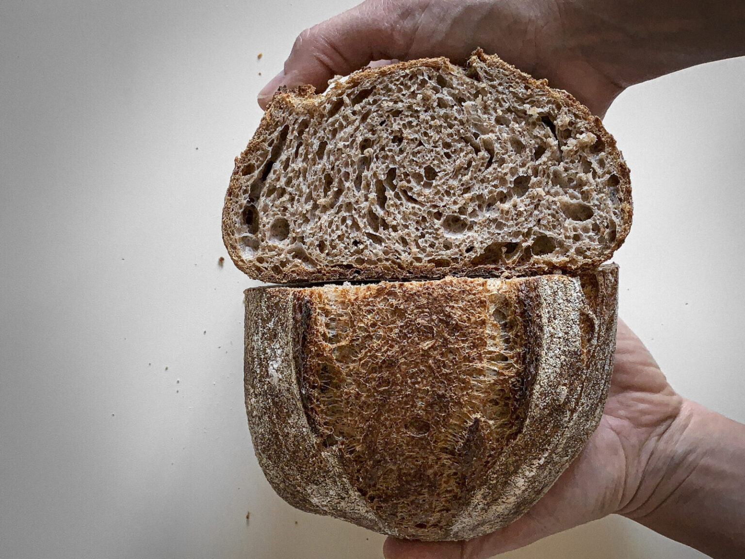 Pane di farina integrale di grano tenero