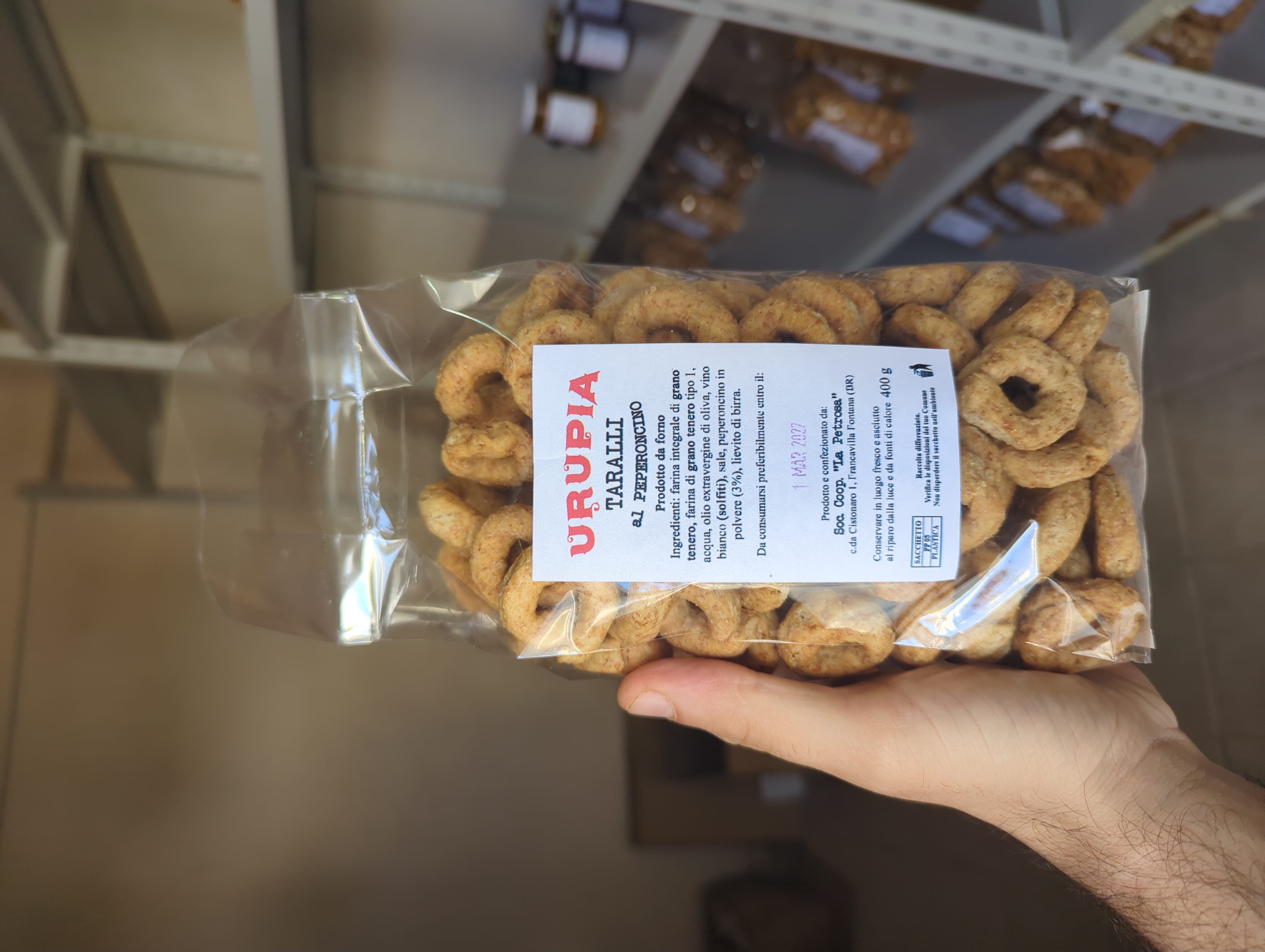 Taralli al peperoncino di Urupia